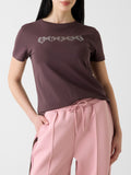 Guess T-shirt Lunita Donna V6YI08K4689 Cherry Brown - Bordeaux
