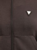 Guess Felpa Zip Olympe Donna V6YQ17K4313 Coffee Roast - Marrone