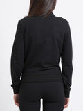 Guess Felpa Zip Syrma Donna V6YQ21K4329 Jet Black A996 - Nero
