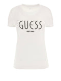 Guess T-shirt Cn Ss Logo Tee Donna W5YI05J1314 Pure White - Bianco