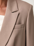 Guess Blazer Theoline Donna W5YN46WGHC2 Silk Taupe - Marrone