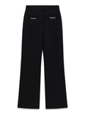 Guess Pantalone Zampa Chrissy Logo Chain Flare Donna W6BB25K6213 Jet Black A996 - Nero