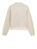 Guess Maglia Ls Mn Hayden Lace Swtr Donna W6BR38Z1433 Muted Stone - Beige