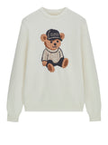Guess Pullover Ls Cn Alicia Bear Swtr Donna W6BR84Z1927 Cream White - Bianco