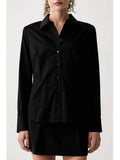 Guess Camicia Casual Camicia New Cate Shirt Donna W6YH10W2752 Jet Black A996 - Nero