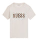guess t shirt ss cn snake script rhinestone donna w6yi30k4349 cream white bianco 165489610