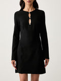 Guess Vestito Mini Ls Claudie Mini Dress Donna W6YK16K4369 Jet Black A996 - Nero