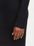 Guess Vestito Mini Ls Meghan Swtr Dress Donna W6YK33Z0968 Jet Black A996 - Nero