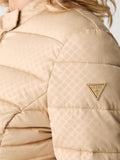 Guess Piumino New Vona Block Embossed Donna W6YL16W2891 Travertine Sand - Beige