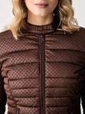 Guess Piumino New Vona Block Embossed Donna W6YL16W2891 Brown Sand - Marrone