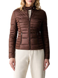 Guess Piumino New Vona Block Embossed Donna W6YL16W2891 Brown Sand - Marrone