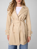 Guess Trench Juliane Double Collar Donna W6YL26W2915 Safari Tan - Beige