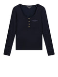 Guess Maglia xns Ls Serafino Donna W6YP60K5318 - Blu