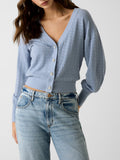 Guess Cardigan Ls Vn Nina Cardi Stwr Donna W6YR14Z0955 - Blu