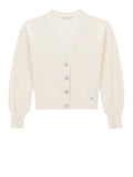 Guess Cardigan Ls Vn Nina Cardi Stwr Donna W6YR14Z0955 Cream White - Bianco