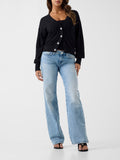 Guess Cardigan Ls Vn Nina Cardi Stwr Donna W6YR14Z0955 Jet Black A996 - Nero