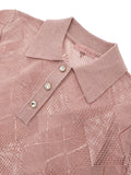 Guess Polo Ss Melody Swtr Donna W6YR17Z0958 Pink Roses Lurex - Rosa