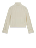 Guess Pullover Ls Mn Washed Chunky Donna W6YR45Z1206 Dove White - Bianco