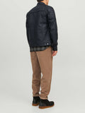 Jack e Jones Giubbino di Pelle Jjerocky Uomo 12147218 Black - Nero