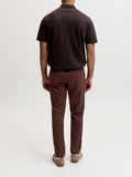 Jack e Jones Pantalone Chino Jpstmarco Bowie Uomo 12150148 Bitter Chocolate - Marrone