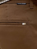 Jack e Jones Pantalone Chino Jpstmarco Bowie Uomo 12150148 Cocoa - Marrone
