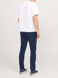 Jack e Jones Pantalone Chino Jpstmarco Bowie Uomo 12150148 Navy Blazer - Blu