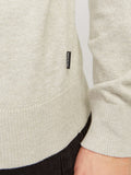 Jack e Jones Pullover Jjeemil Knit Roll Neck Uomo 12157417 Oatmeal - Avorio