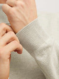 Jack e Jones Pullover Jjeemil Knit Roll Neck Uomo 12157417 Oatmeal - Avorio