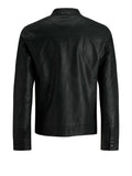 Jack e Jones Giubbino di Pelle Jjewarner Uomo 12182461 Black - Nero
