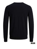 Jack e Jones Pullover Jjeemil Knit Crew Neck Uomo 12208364 Black - Nero