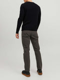 Jack e Jones Pullover Jjeemil Knit Crew Neck Uomo 12208364 Black - Nero
