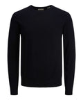Jack e Jones Pullover Jjeemil Knit Crew Neck Uomo 12208364 Black - Nero