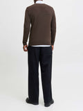Jack e Jones Pullover Uomo 12208364 Mulch - Marrone