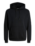 Jack e Jones Felpa Cappuccio Jjebradley Sweat Uomo 12249340 Black - Nero