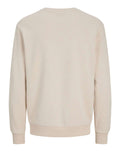 Jack e Jones Felpa Jjebradley Sweat Uomo 12249341 Moonbeam - Avorio