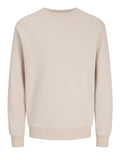 Jack e Jones Felpa Jjebradley Sweat Uomo 12249341 Moonbeam - Avorio