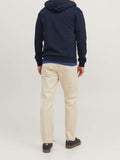 Jack e Jones Felpa Zip Jjebradley Sweat Uomo 12249342 Navy Blazer - Blu