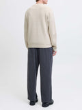 Jack e Jones Pullover Uomo 12259666 Cloud Dancer Melange - Avorio