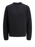 Jack e Jones Pullover Jjedover Knit Crew Uomo 12278816 Black - Nero