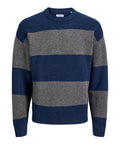 Jack e Jones Pullover Uomo 12278924 Navy Blazer Lgm - Blu