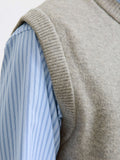Jack e Jones Pullover Jjsoho Ollie Knit Uomo 12287321 Light Grey Melange - Grigio