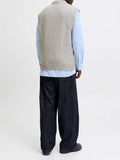 Jack e Jones Pullover Jjsoho Ollie Knit Uomo 12287321 Light Grey Melange - Grigio