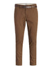 jack e jones pantalone chino jpstmarco adam belted uomo 12288598 cocoa marrone 160044334