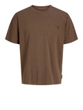 Jack e Jones T-shirt Uomo 12288897 Cocoa - Marrone