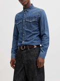 Jack e Jones Camicia Jeans Jjewestern Jjshirt Uomo 12289219 - Denim