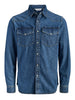 jack e jones camicia jeans jjewestern jjshirt uomo 12289219 denim 161338045