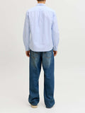 Jack e Jones Camicia Classica Jjeharvey Oxford Uomo 12293325 Chambray Blue - Celeste
