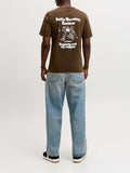 Jack e Jones T-shirt Uomo 12298481 Cocoa - Marrone