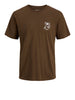 jack e jones t shirt uomo 12298481 cocoa marrone 168845998