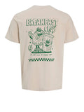 Jack e Jones T-shirt Uomo 12298481 Moonbeam - Avorio